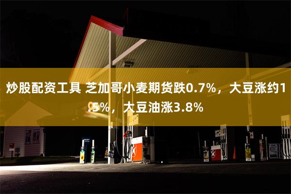 炒股配资工具 芝加哥小麦期货跌0.7%，大豆涨约1.5%，大豆油涨3.8%