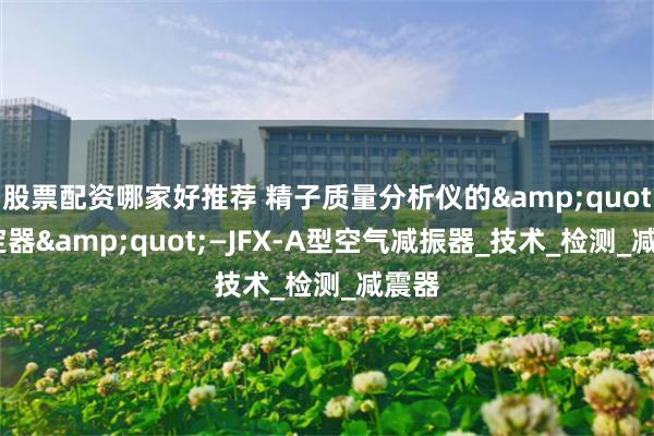 股票配资哪家好推荐 精子质量分析仪的&quot;稳定器&quot;—JFX-A型空气减振器_技术_检测_减震器