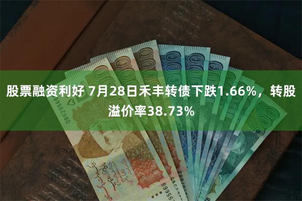 股票融资利好 7月28日禾丰转债下跌1.66%，转股溢价率38.73%