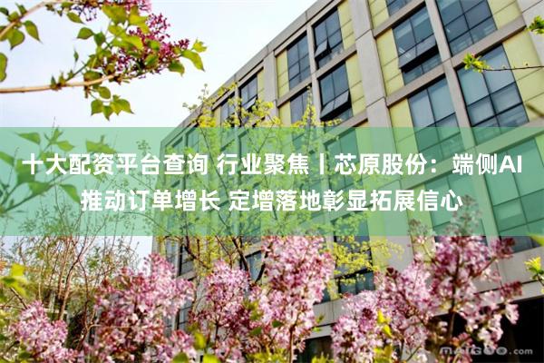 十大配资平台查询 行业聚焦丨芯原股份：端侧AI推动订单增长 定增落地彰显拓展信心